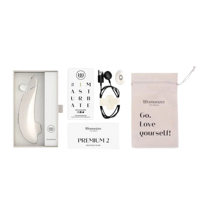 Womanizer Premium 2 Rechargeable Silicone Clitoral Suction Stimulator