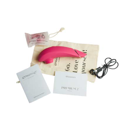 Womanizer Premium 2 Rechargeable Silicone Clitoral Suction Stimulator