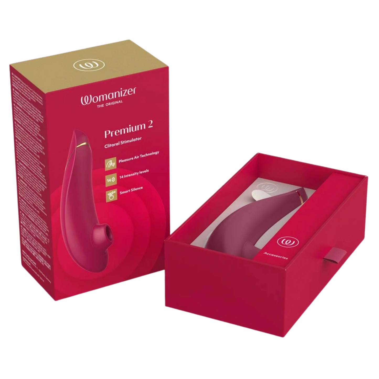 Womanizer Premium 2 Rechargeable Silicone Clitoral Suction Stimulator