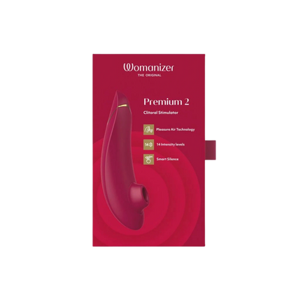 Womanizer Premium 2 Rechargeable Silicone Clitoral Suction Stimulator
